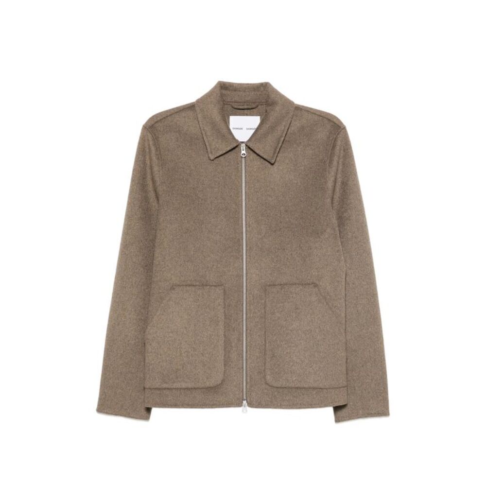 Samsoe Samsoe Brown Jackets - Shirt Jackets Men